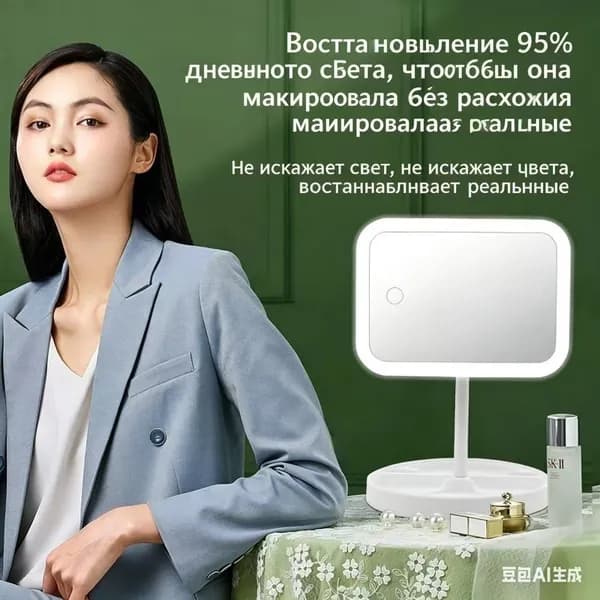 Зеркало для макияжа с подсветкой