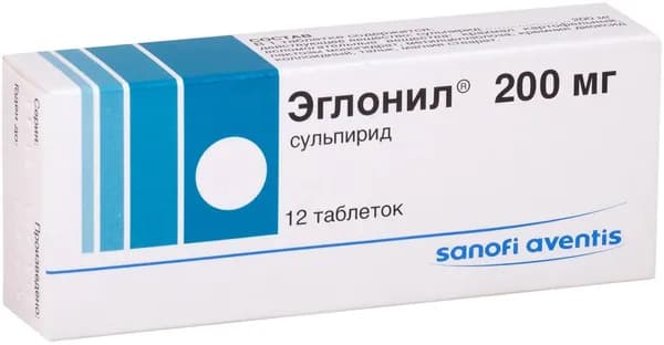 Эглонил, таблетки 200 мг, 12 шт.
