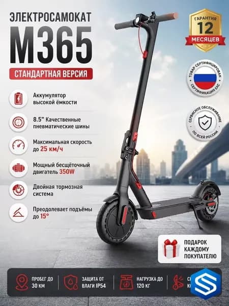 Электросамокат mzm-20260606112659256, черный