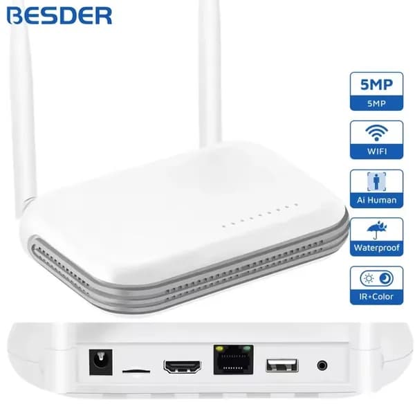 WiFi NVR 8CH 3MP/4CH 5MP H.265 Onvif Сетевой видеорегистратор для беспроводной системы безопасности Поддержка распознавания лиц 2.5'' HDD XMEYE