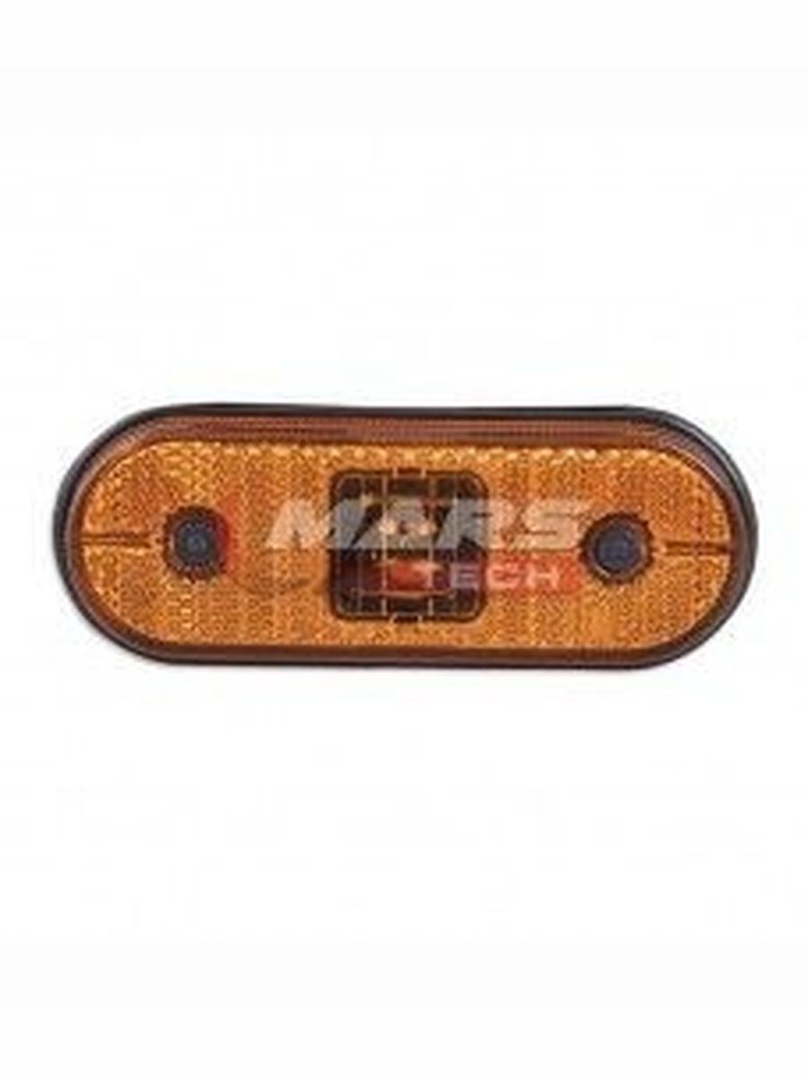 Фонарь габаритный желтый овальный LED 121x44 мм без кронштейна провод, Schmitz M720301