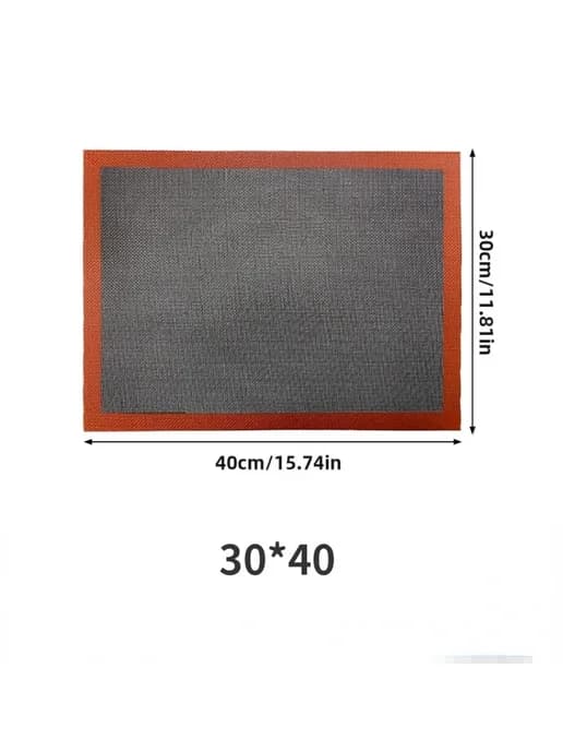 Силиконовый коврик для духовки Black+Red 30x40 см