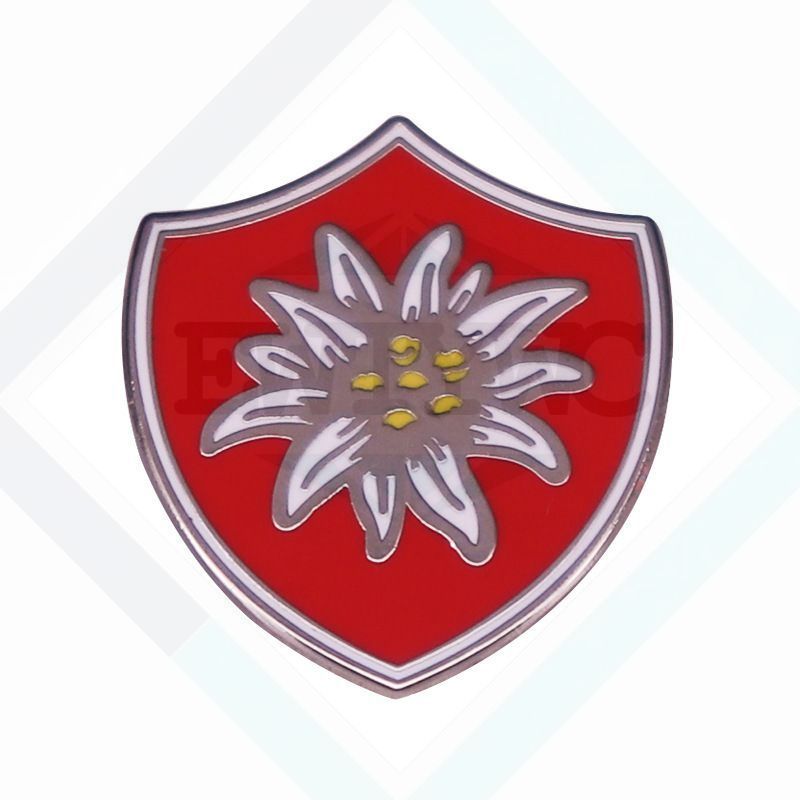 Серебряный значок с гербом для украшения