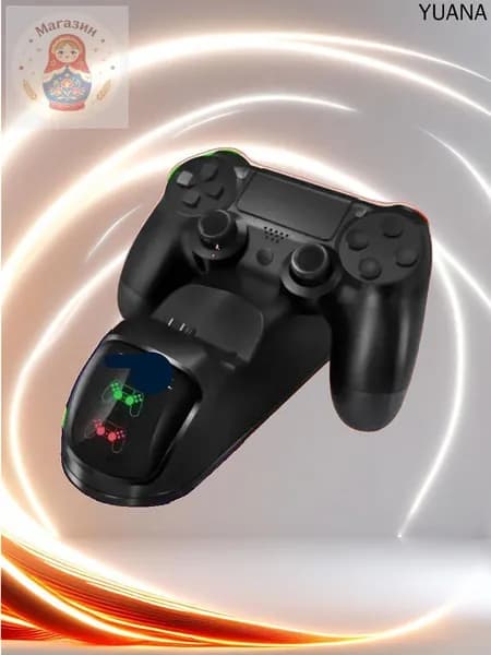 Зарядная станция TP4-889 для двух геймпадов PS4, с быстрой зарядкой и индикацией