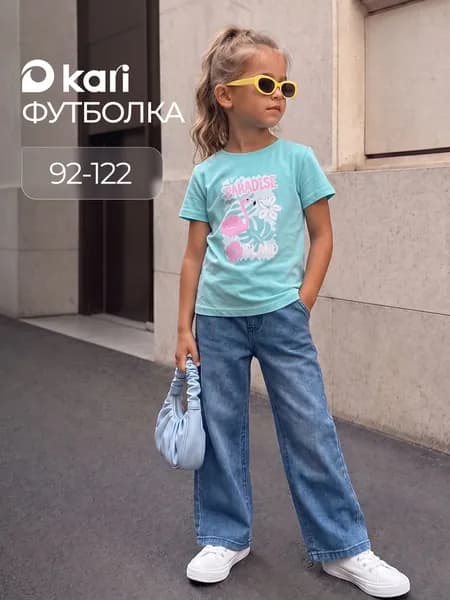 Футболка KariKids для девочки базовая 1 шт