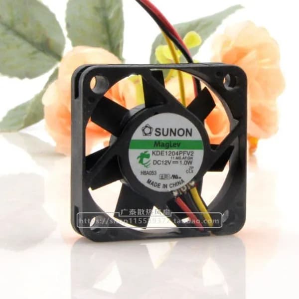Вентилятор охлаждения SUNON KDE1204PFV2 40x40x10 12V 1.0W MagLev тихий для электроники и промышленного оборудования