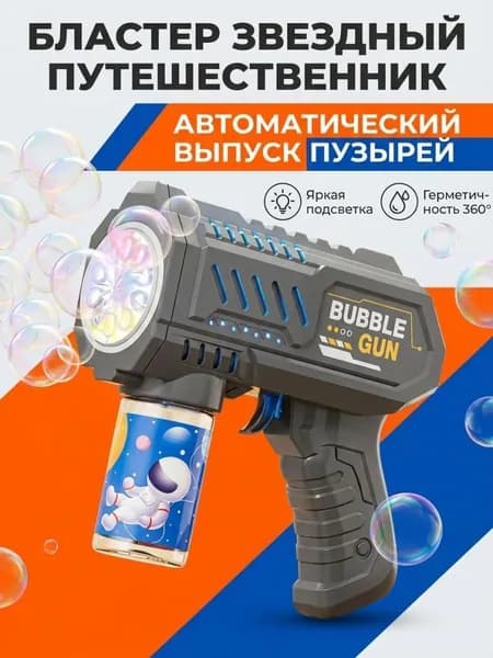 Машина для мыльных пузырей ручная электрическая, игрушка для детей, подарок на день рождения Без батареек и м