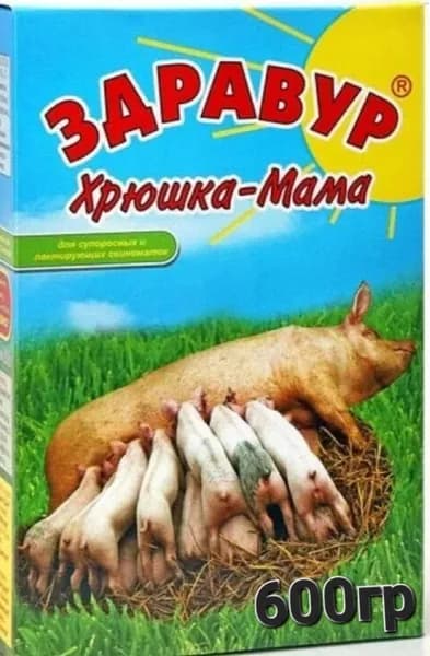 Корм для свиней Хрюша - Мама Здравур, 600 гр