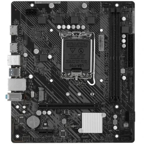 ASRock H610M-H2/M.2 [LGA 1700, Intel H610, 2xDDR4-3200 МГц, 1xPCI-Ex16, 1xM.2, Micro-ATX], Материнская плата
