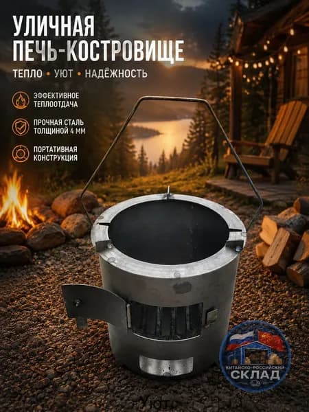 Печь-камин Напольная установка