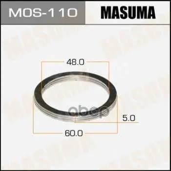 Кольцо Глушителя Уплотнительное! (М) 48Х60X5, Masuma MOS-110
