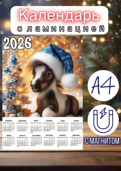 Календарь 2026 г., Настенный