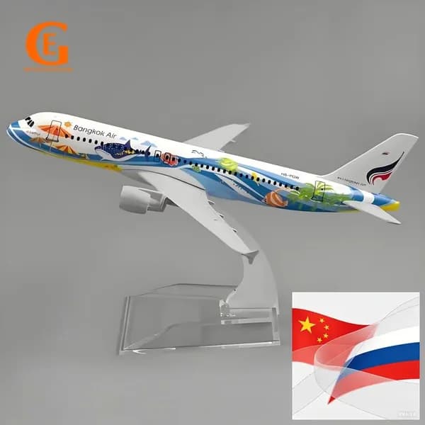 Бангкокские Авиалинии Аэробус 320, Металлическая Модель Самолета, Таиланд