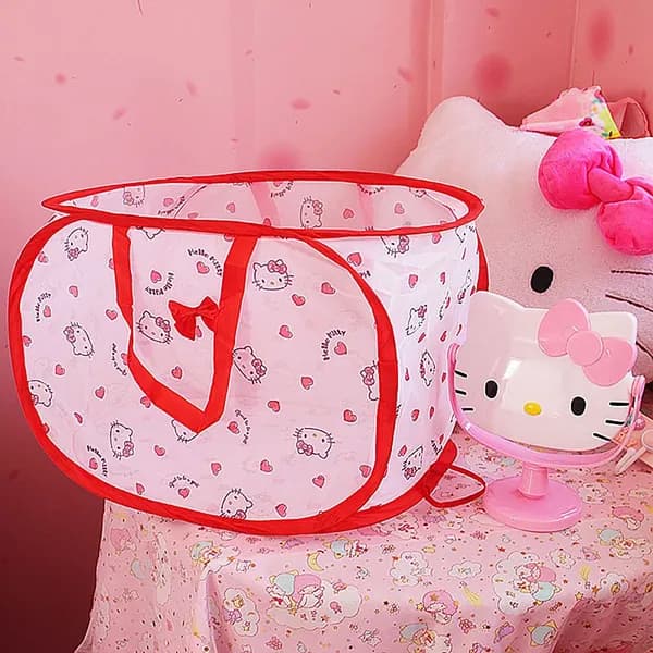 Хранение корзины для белья Hello Kitty