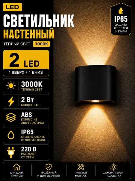 Настенный светильник, LED