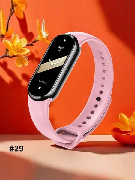 Силиконовая лента, совместимая с Xiaomi Mi Band 8 / Mi Band 9, является запасным ремешком для фитнес-трекера