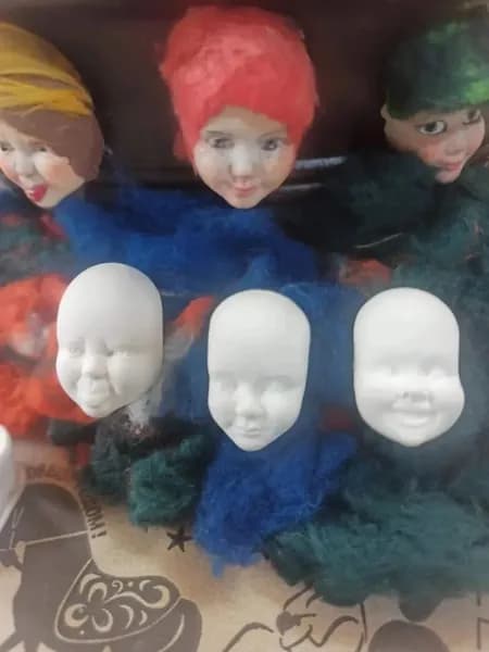 лицо для ватных игрушек