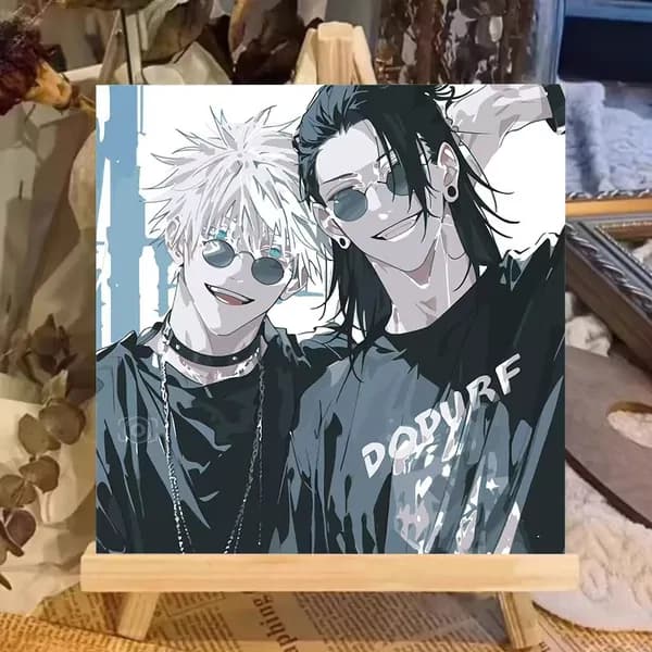 Картина по номерам 'Магическая битва Гето Сугуру/Jujutsu Kaisen Suguru Geto' 20*20cm