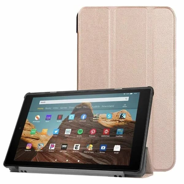 Планшетный чехол для Amazon Fire HD 10 (2017-2019), 10,1 дюйм (розовый)