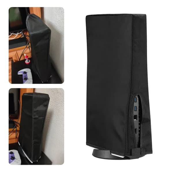 Чехол вертикальный для PS5 Slim из оксфорда, черный