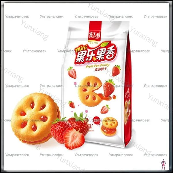 Фруктовый сэндвич Jia Shi Li Fruit Joy <с вкусом клубники, 85 г>