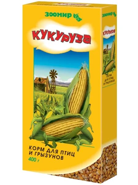 Сухой корм Зоомир Кукуруза для птиц и грызунов 400 гр