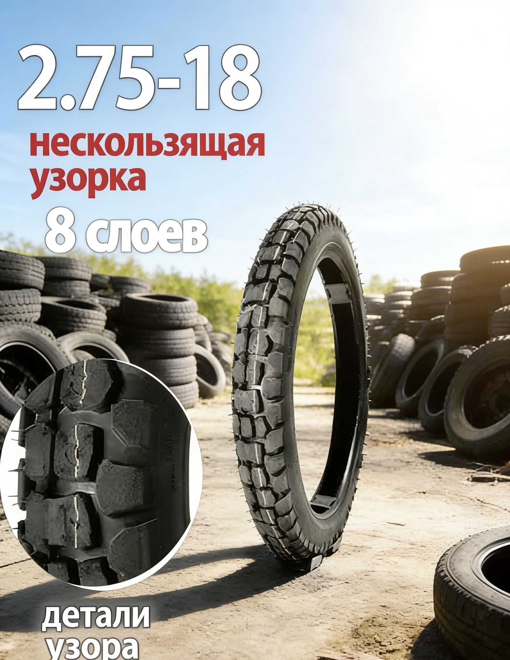 2.75-18 .. Мотошины  70/2.75 R18  Front/Rear