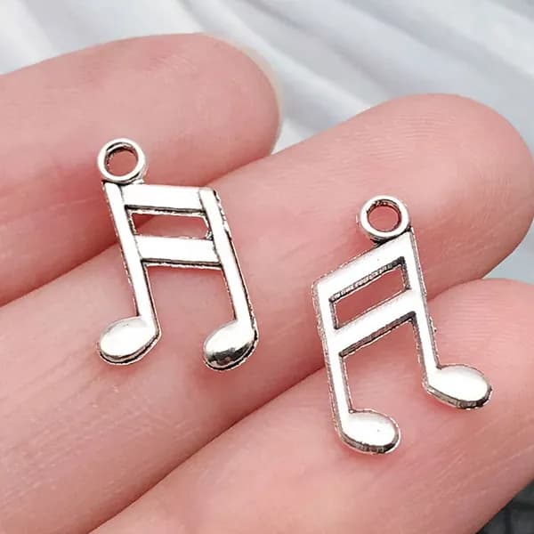 Ретро-подвеска с музыкальным символом музыкального инструмента 10pcs