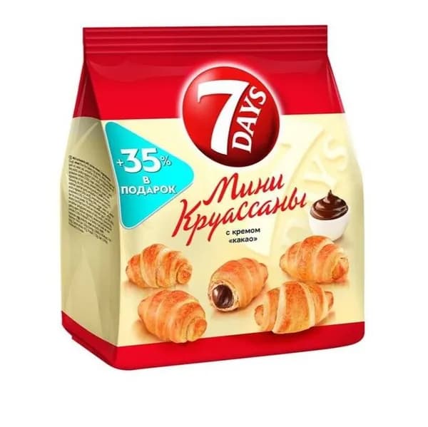 7DAYS мини-круассаны Какао, 265 г
