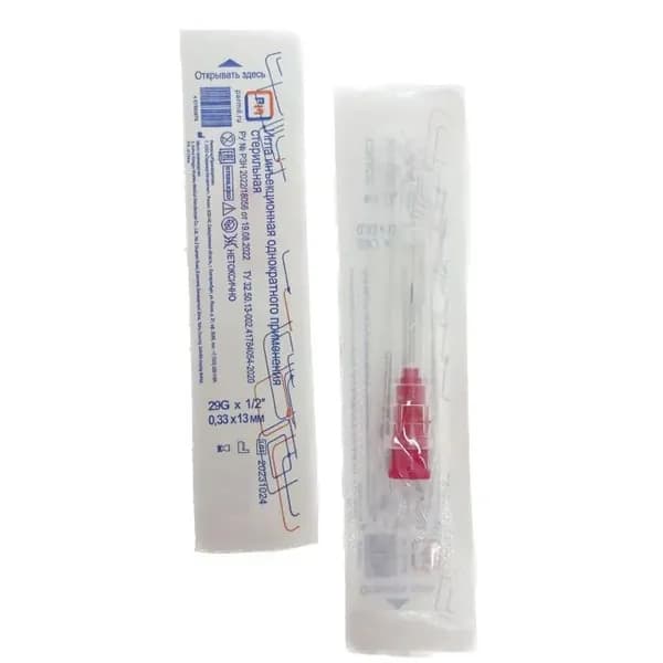 Paramed Иглы инъекционные 29G (0,33 х 13 мм), 100 штук