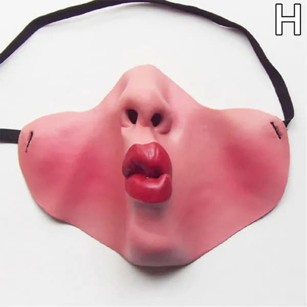 Латексная полумаска клоуна,1 шт
