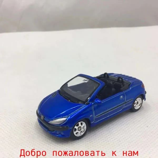Французский Citroen Peugeot PEUGEOT 206CC roadster имитационная легкосплавная модель автомобиля 1:60