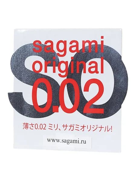 Презервативы полиуретановые Sagami Original 0.02 - 1 шт. ультратонкие 0.02 мм