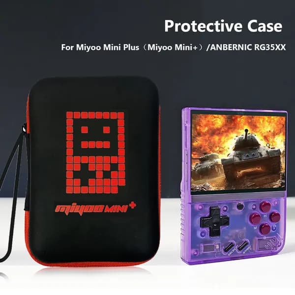 Чехол из ЭВА для Miyoo Mini Plus и ANBERNIC RG35XX с ручкой