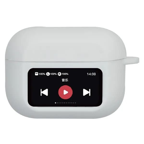 Беспроводной чехол для наушников Bluetooth, силиконовый защитный чехол для AirPods A9pro с экраном