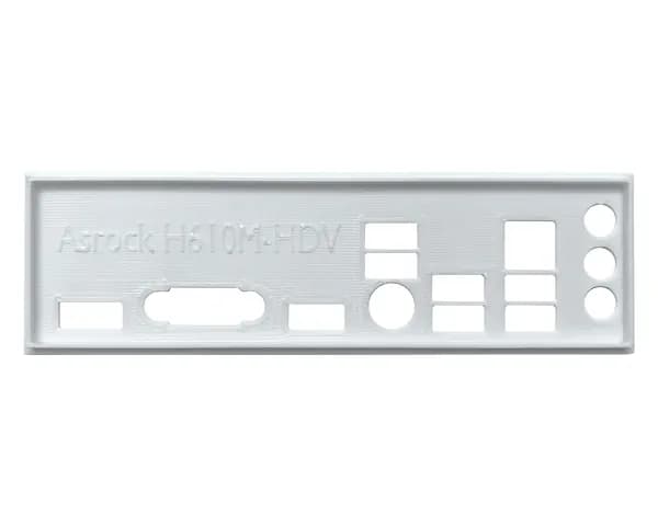 Пылезащитная заглушка, задняя панель для материнской платы Asrock H610M-HDV, белая