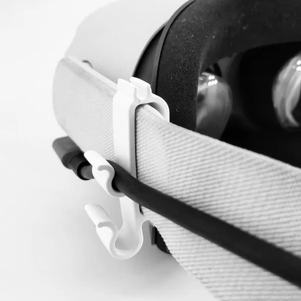 держатель для кабеля VR, подходит для Oculus Quest 2, с тремя пазами, белый
