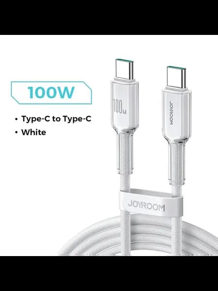 100W Type-C to Type-C кабель, 1.2м, белый