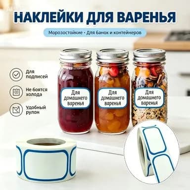 300 шт. Наклейки для хранения продуктов питания, этикетки для холодильника 2,5x5 см