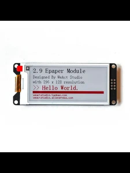 2.9" Epaper Модуль WeAct Черно-белый Красный