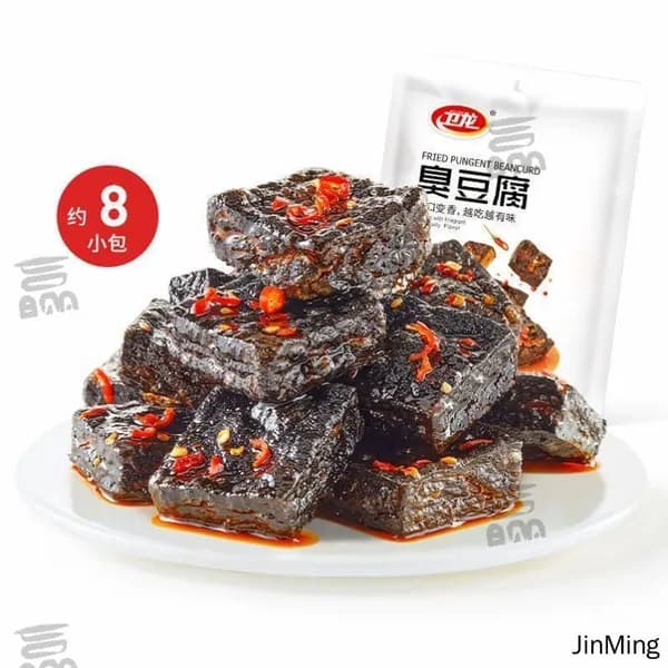 Weilong Stinky Tofu 120 г * 2 /4пакетика, около 16/32 маленьких пакетиков, китайский жареный острый повседневный тофу для сушки