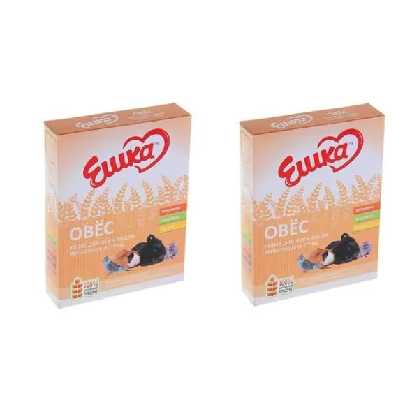 Ешка Корм для всех животных и птиц , овёс, 400 г, 2 шт