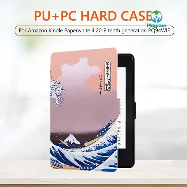 Жесткий чехол PU + PC для устройства чтения электронных книг Kindle Paperwhite 4 2018 Gen 10 PQ94WIF