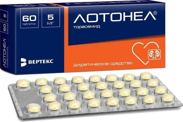 Лотонел, таблетки 5 мг, 60 шт.