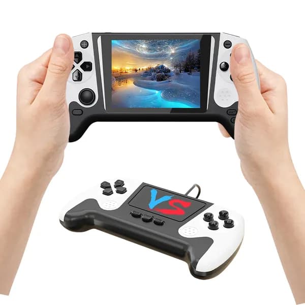 Портативная игровая консоль с 3,5-дюймовым LCD-экраном и 500 встроенными классическими играми