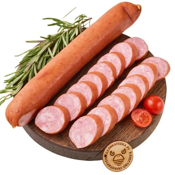Колбаса варено-копченая домашнего копчения Деликатеска 450г