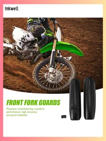 Передний вилочный защитный чехол Pit Dirt Bike, 1 пара, подходит для 90cc/125cc/140cc/160cc, универсальный мотокросс.