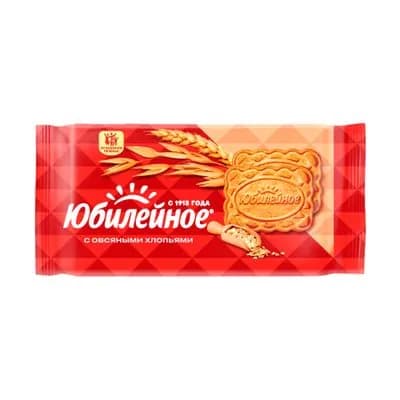 Печенье витаминизированное Юбилейное с овсяными хлопьями,1уп 224 г