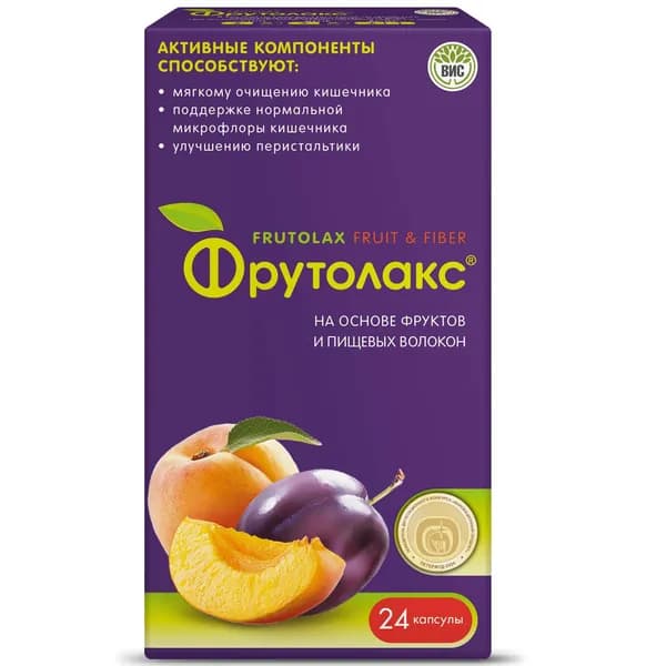 Фрутолакс капсулы 0,35г 24шт
