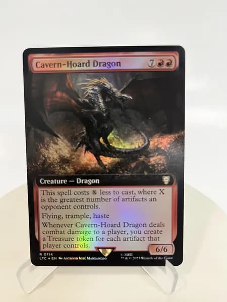 Магия сбора прокси-карт Высококачественные нефольговые Cavern-Hoard Dragon LTC #114 foil